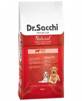 Dr.Sacchi Natural Beef Adult 15 kg Köpek Maması kullananlar yorumlar